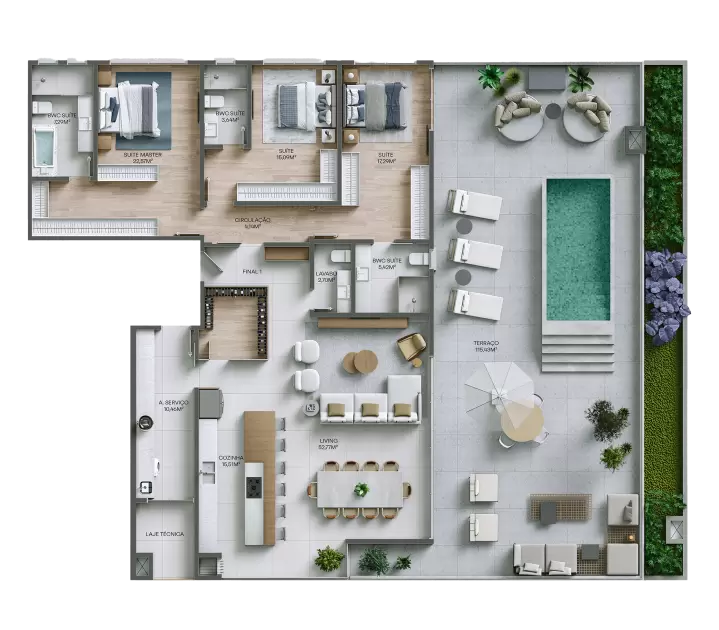 planta Apartamento 1001