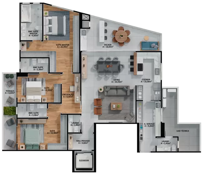 planta Apartamento 201