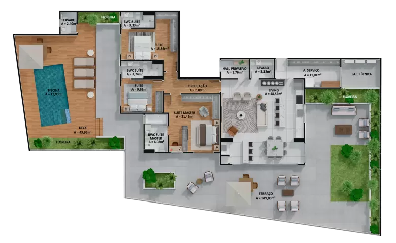 planta Apartamento Garden