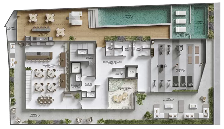 planta Pavimento Lazer
