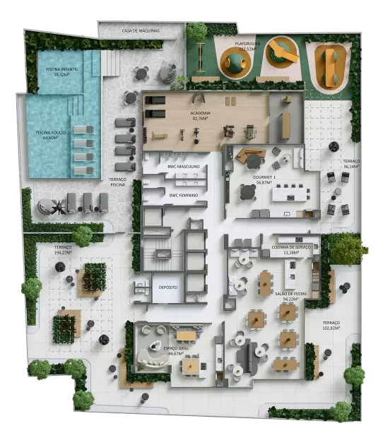 planta Pavimento Lazer